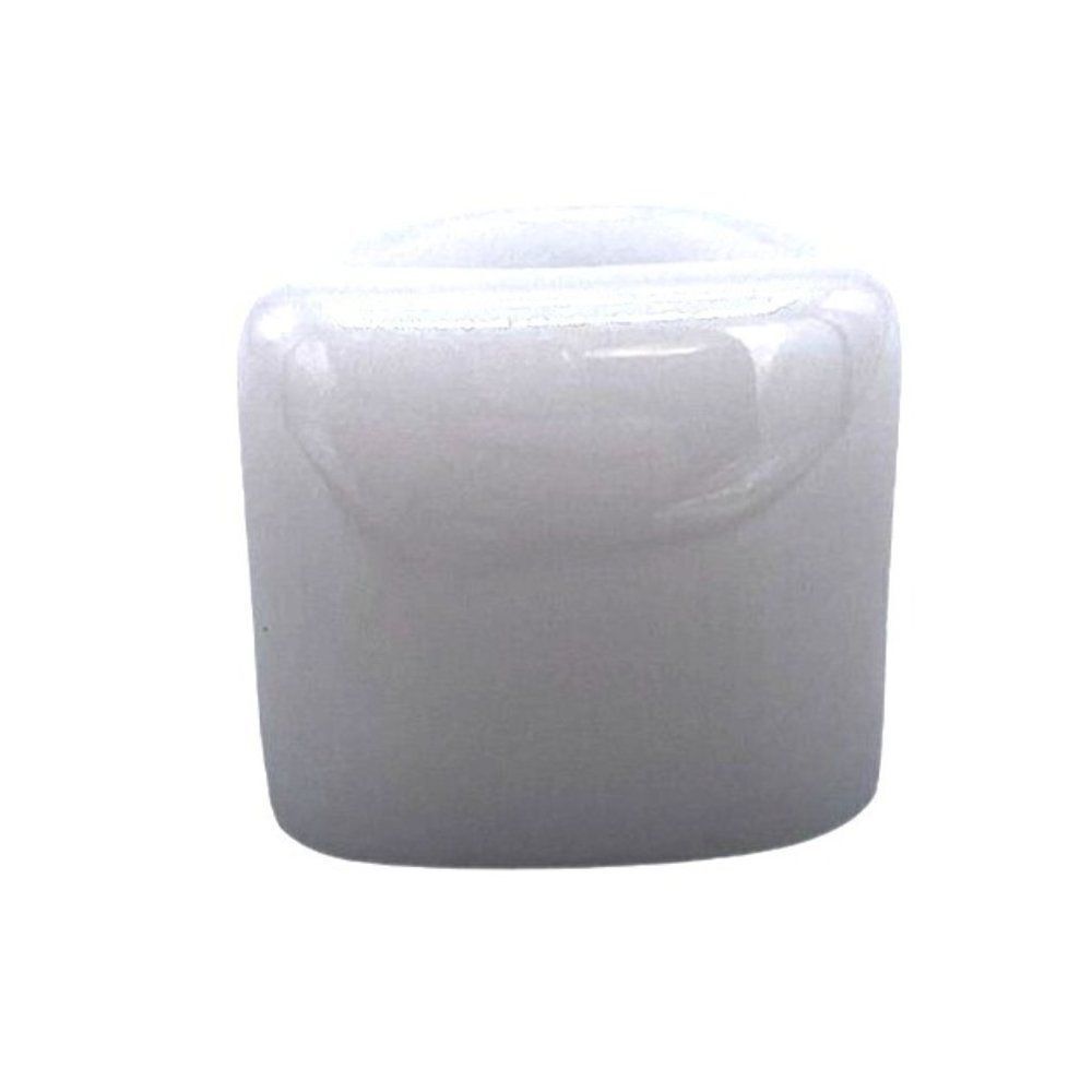 White Acrylic Geometric Square Chunky Statement Ring Size 7 - Picture 3 of 8